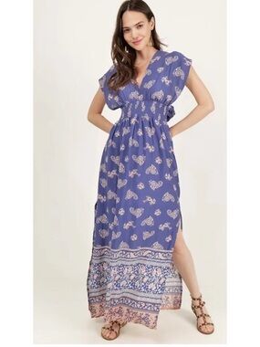 Natural Life Nadia Paisley Halter Maxi Dress S